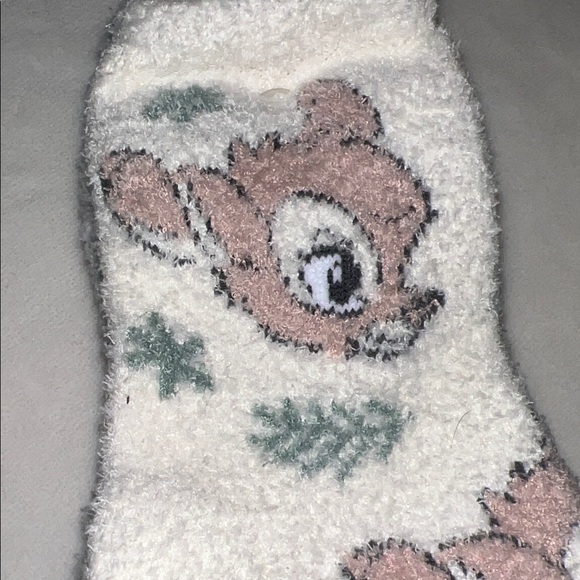 Disney Bambi Cozy Crew Socks 3-Pack – Fuzzy Soft, Thumper & Bambi Designs - Picture 3 of 6